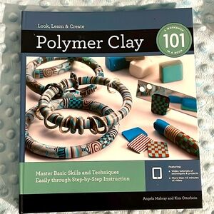 Polymer Clay 101 book - Jewelry - Gift - Art - Hardcover - New never used